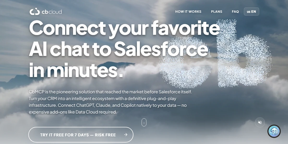 CbCloud MCP product landing page in English